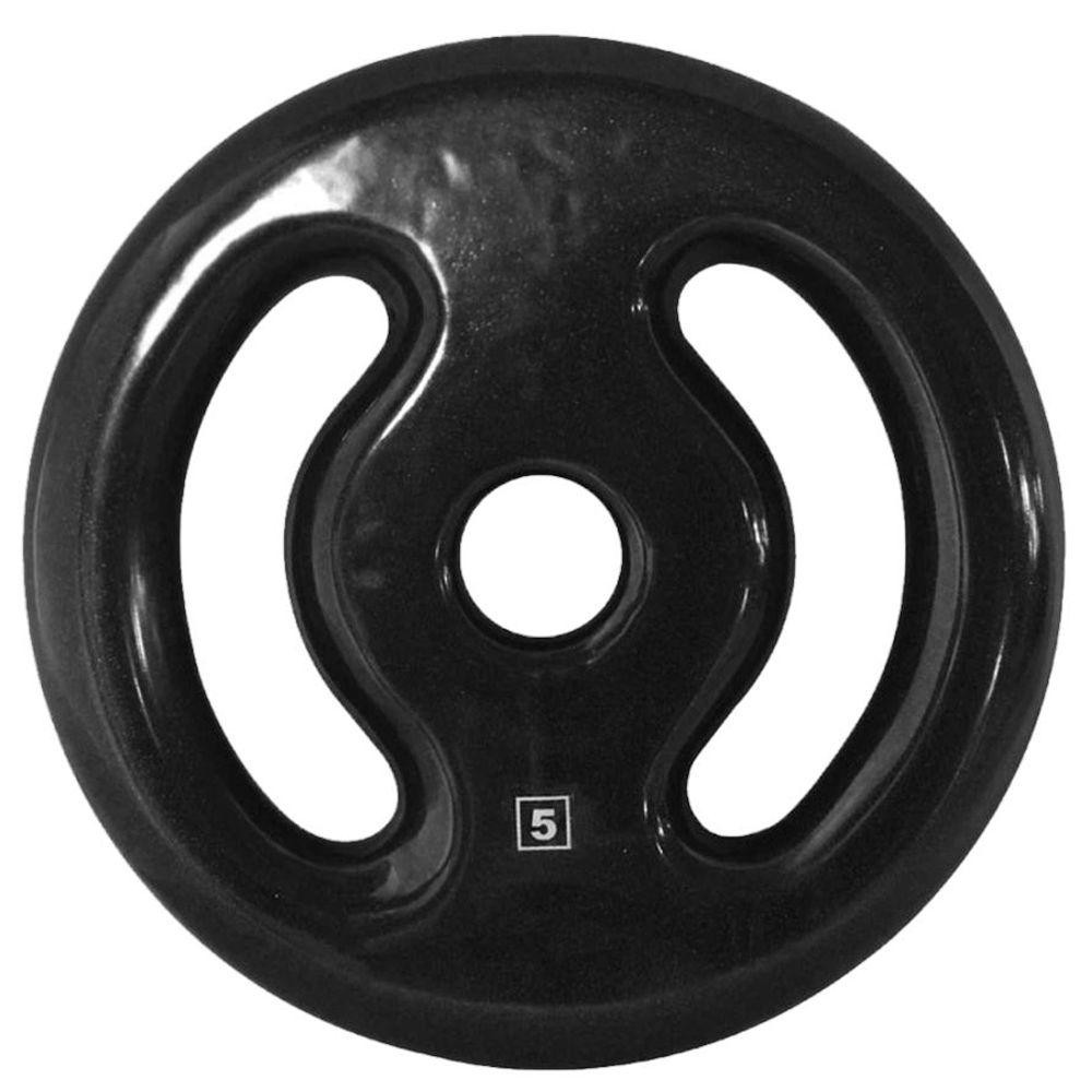 Anilha Ferro Fundido Emborrachada Academia 5,0 Kg - Sports & Outdoors