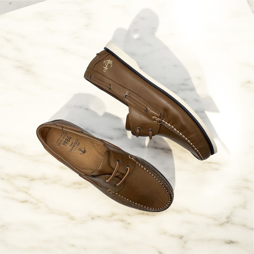 Deckshoes Samello Phoenix Masculino Couro Vintage Cuoio Docksides Náutico Edição Especial Original