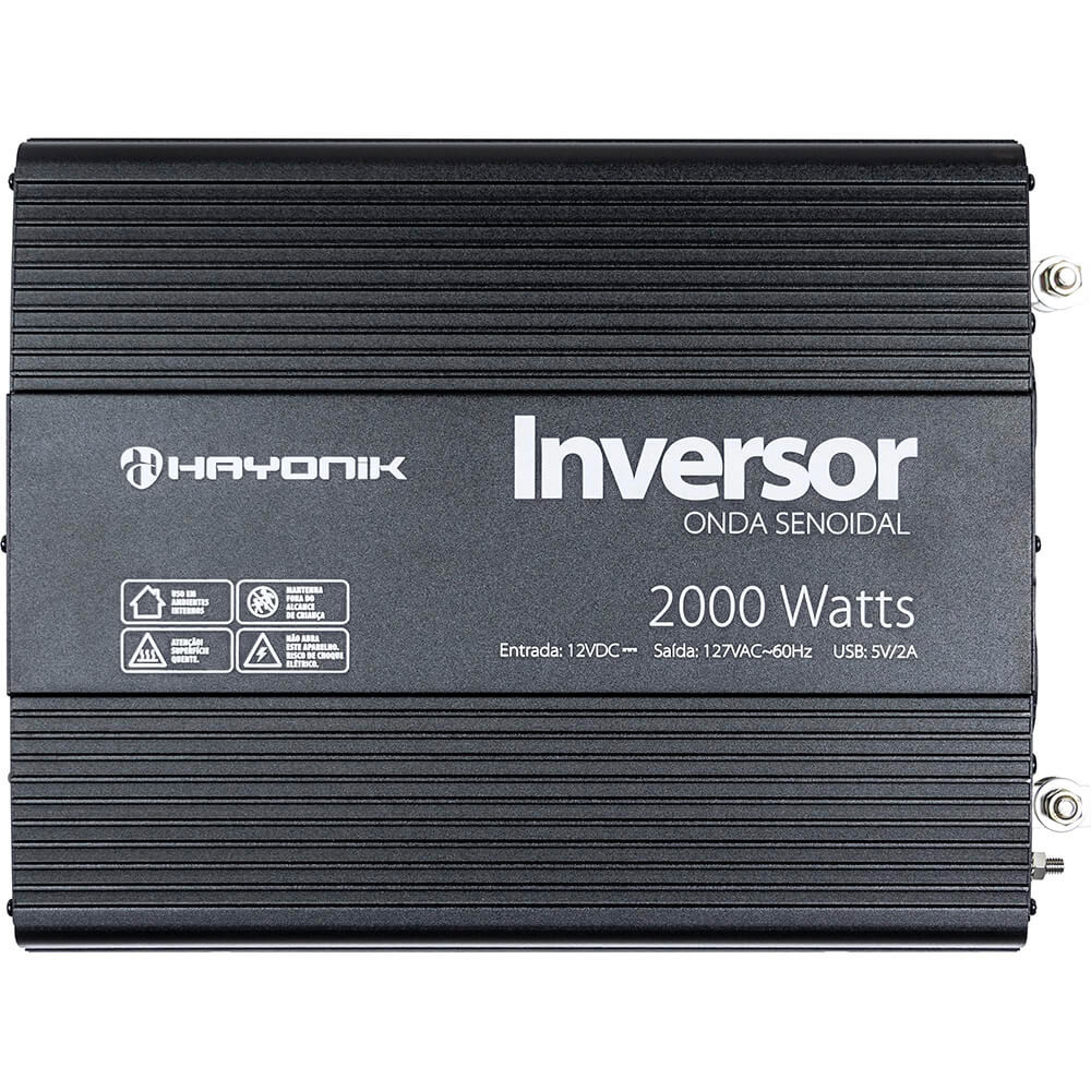Inversor de Onda Senoidal 2000W 12Vdc 127V PW21-2 Off Grid PW21-2 Hayonik 67215