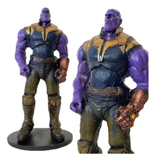 Boneco Colecionável Estátua Action Figure Thanos Marvel Titã Louco Vingadores Resina Coleção em Oferta na Shopee