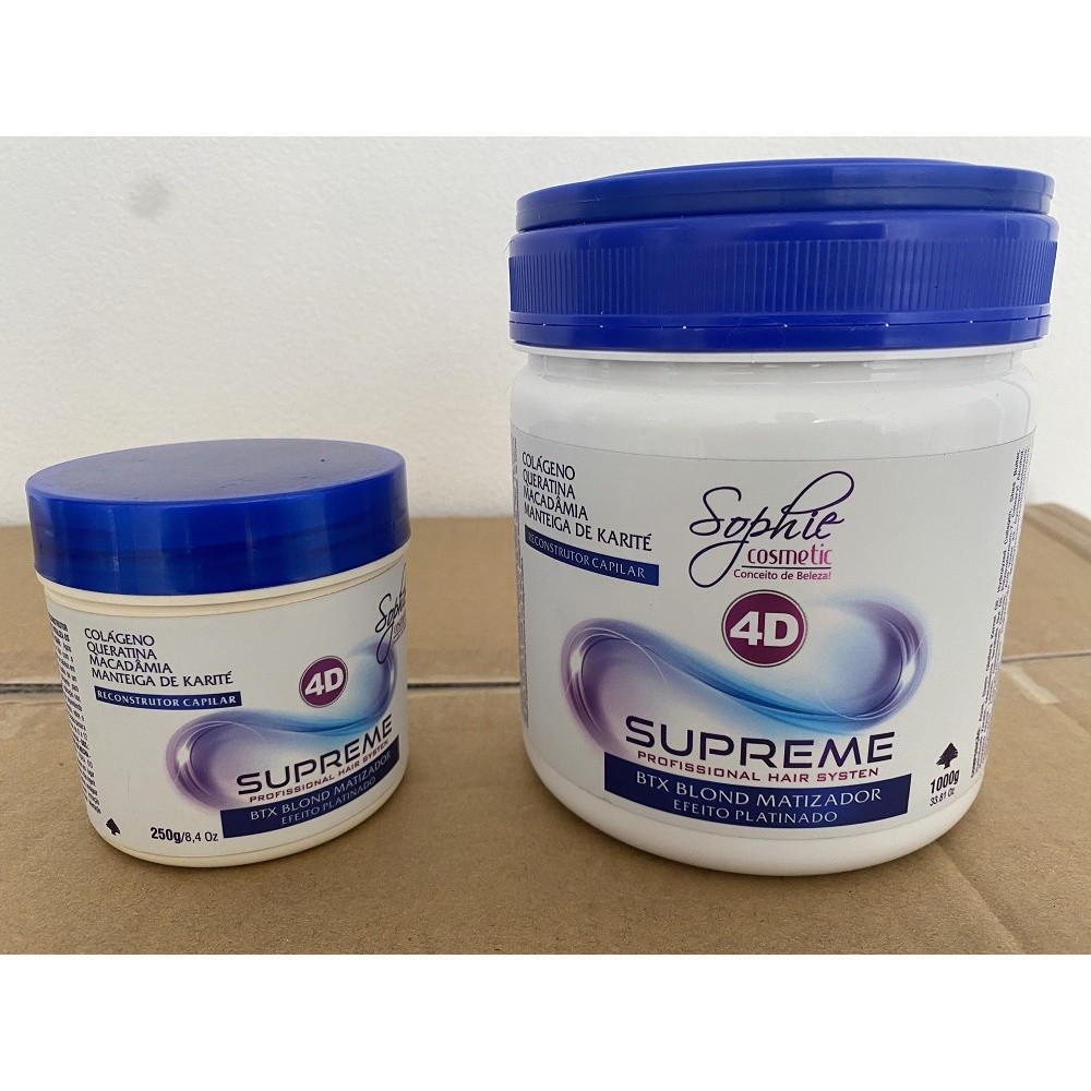 Bbtx Capilar 4 D Matizadora Cabelos Loiros Descolor 1k e 250g Sophie Cosméticos em Oferta na Shopee