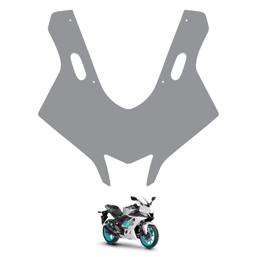 Película PPF Proteção Kit Frente Moto Yamaha R3 2020 2021 2022 2023 2024 2025 Transparente Anti Risco