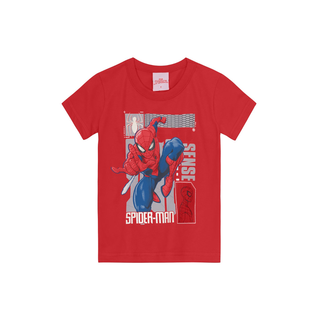 Camiseta Infantil Spider Man Brilha No Escuro - Baby & Kids Fashion