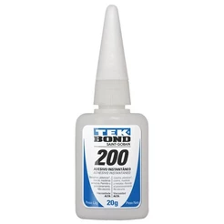 Caixa 10 unidades Adesivo Instantâneo 20g Super Cola 200 Tekbond