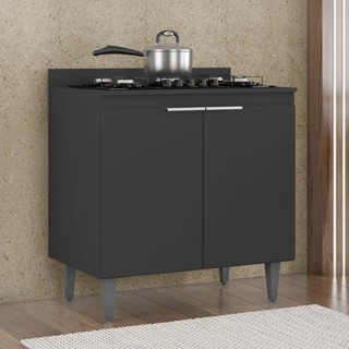 Balcão de Cozinha Para Cooktop 80cm Pérola Z34 Preto - Mpozenato em Oferta na Shopee