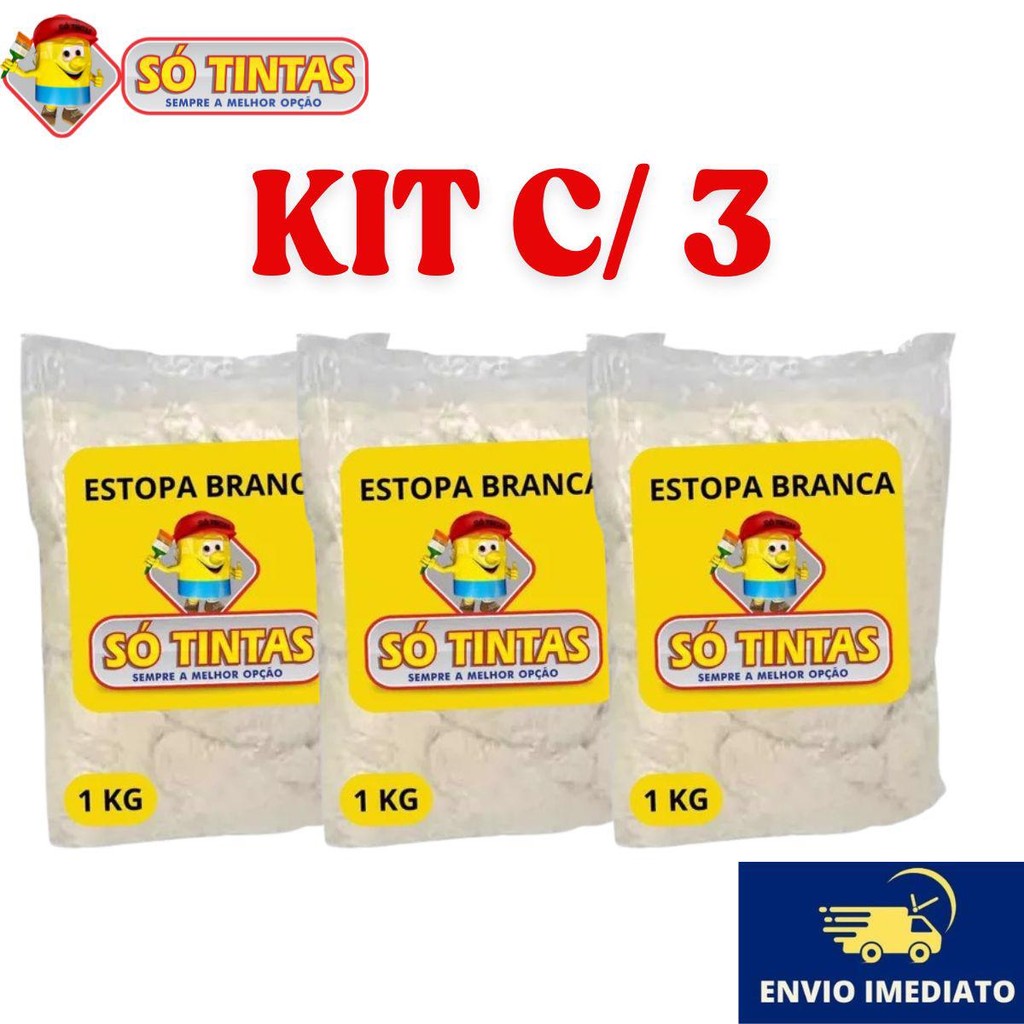 Kit 3 Und Estopas 1kg Multiuso Limpeza Polimento Automotivo em Oferta na Shopee