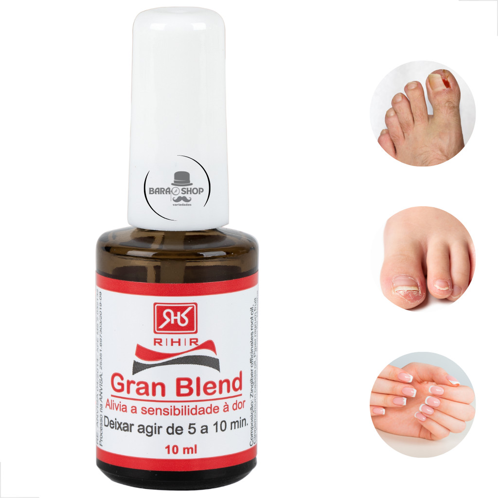Gran Blend Alivio Da Sensibilidade Da Dor Com Ação Antisséptica, Fungicida, Bactericida e Antimicrobiano 10ml RHR em Oferta na Shopee