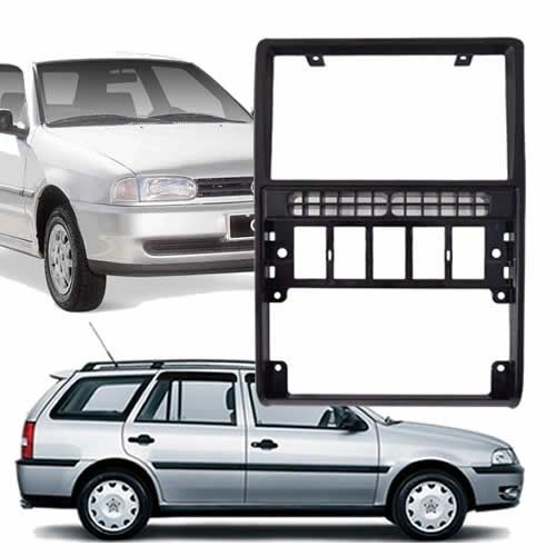Moldura Painel 2 Din Gol Parati Saveiro G2 Padrão Original - Preto