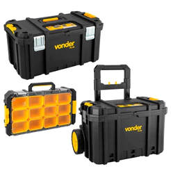 Kit Maleta Caixa Organiza Ferramenta Vonder Plus Crv Opv Cpv
