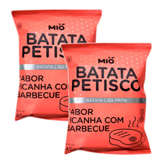 Kit 2 Batata Petisco Mió Sabor Picanha com Barbecue 45g em Oferta na Shopee