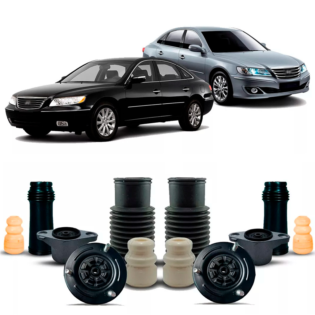 4 Kit Do Amortecedor Coxim Batente Coifa Suspensão Dianteira Traseira Hyundai Azera 2007 2008 2009 2010 2011 12 Original