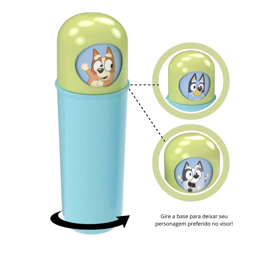 Estojo Porta Escova Infantil Plasútil Bluey