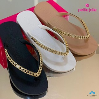 Chinelo Feminino Petite Jolie Moderno Fresh Tira Corrente Lançamento em Oferta na Shopee