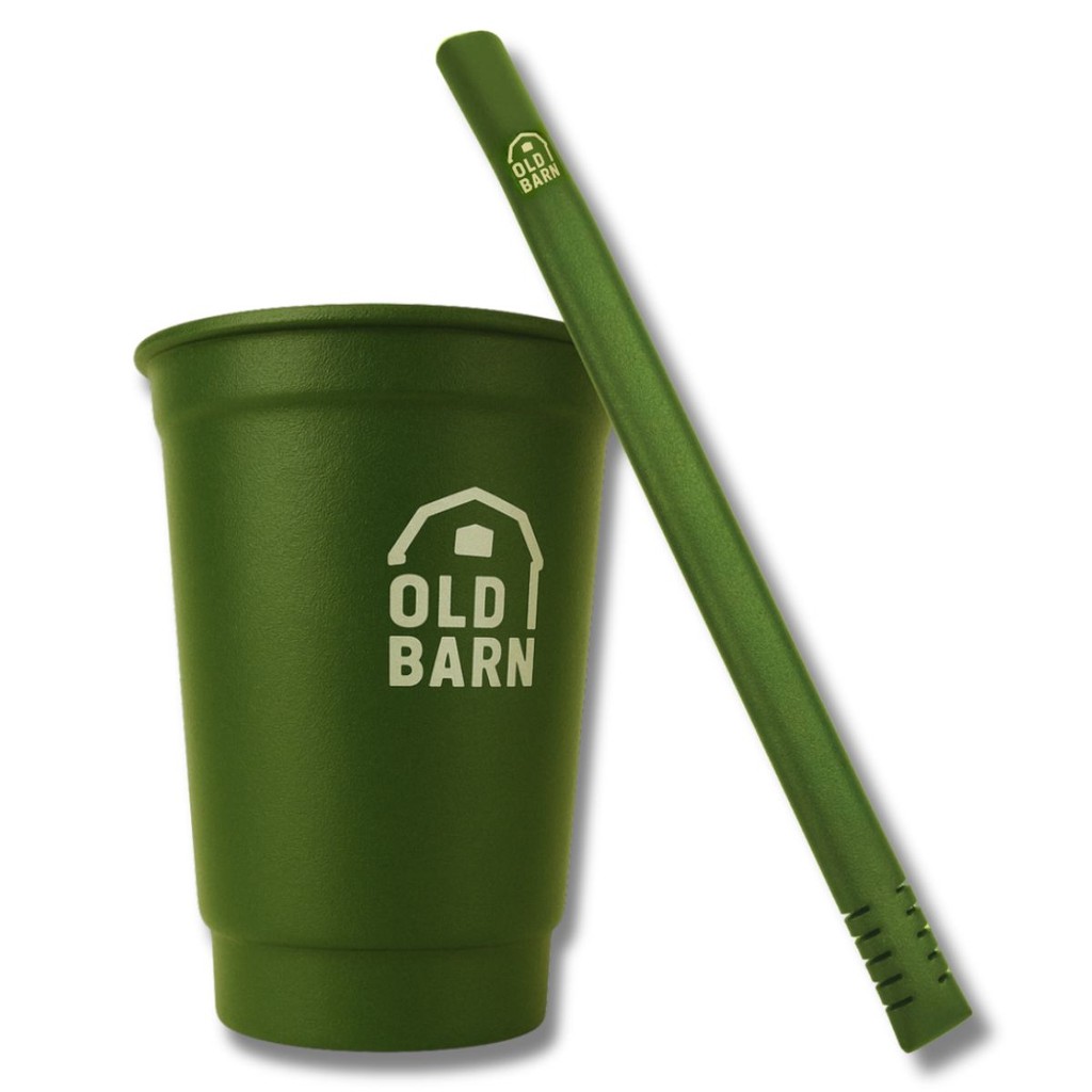 Kit Tereré Verde Musgo Copo Cuia 350ml Bomba Inox Filtro Frisado 19cm Old Barn