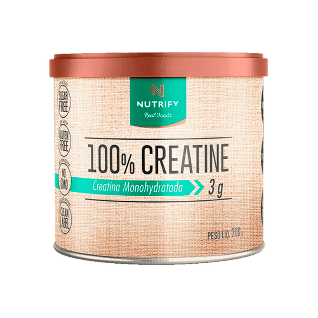 Creatine 100% Monohidratada 300g Lata Nutrify em Oferta na Shopee