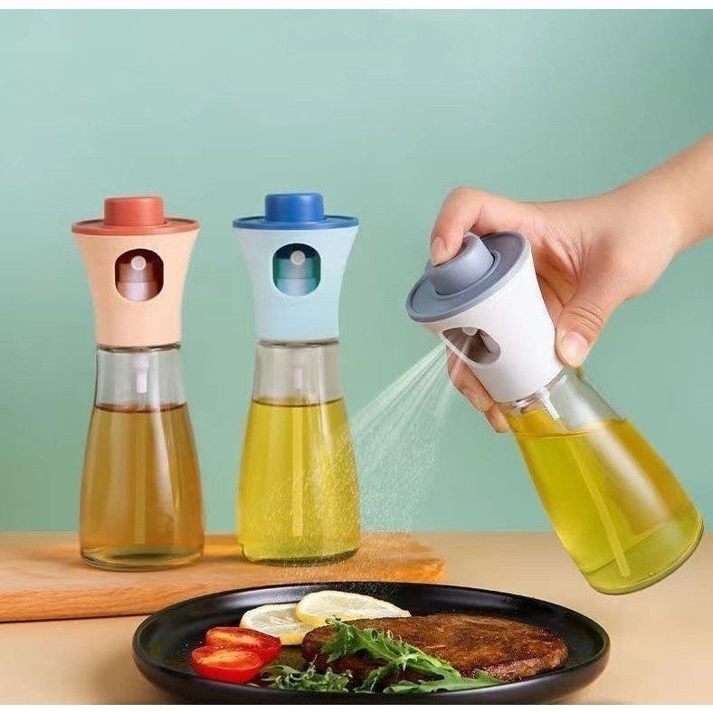 Spray Pulverizador Vidro Inox Borrifador Azeite De Cozinha Galheteiro