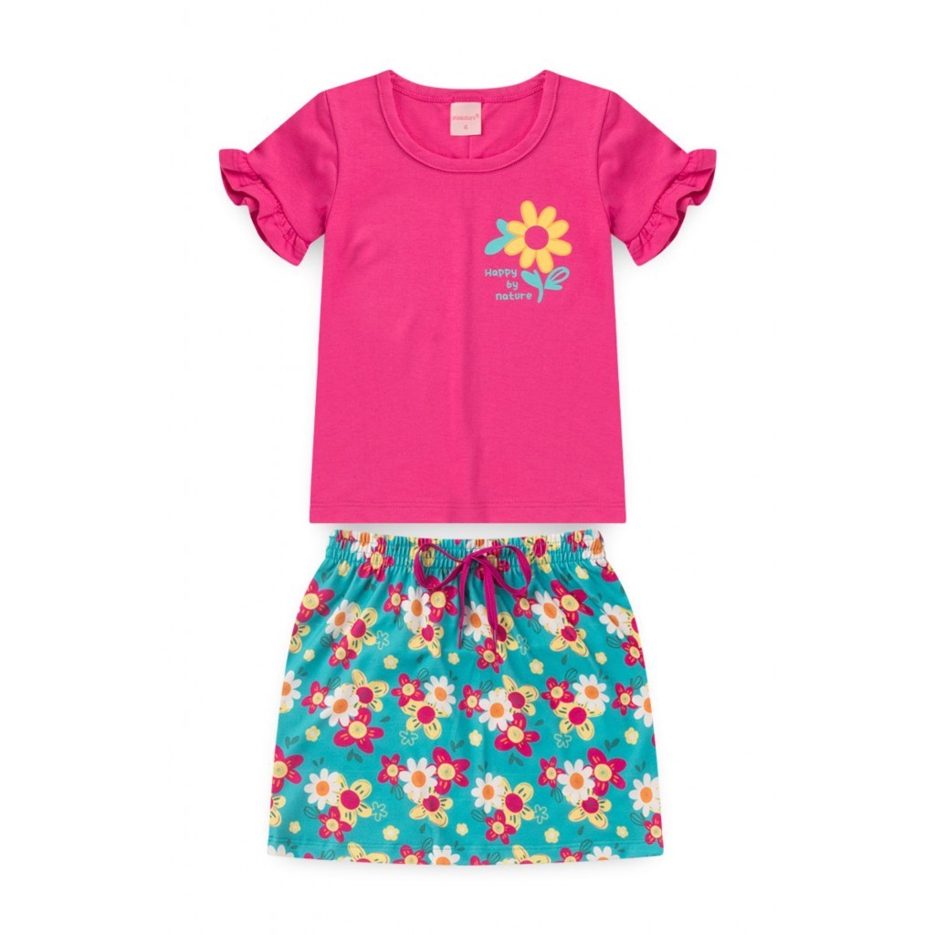 Conjunto Infantil Feminino Happy By Nature em Oferta na Shopee