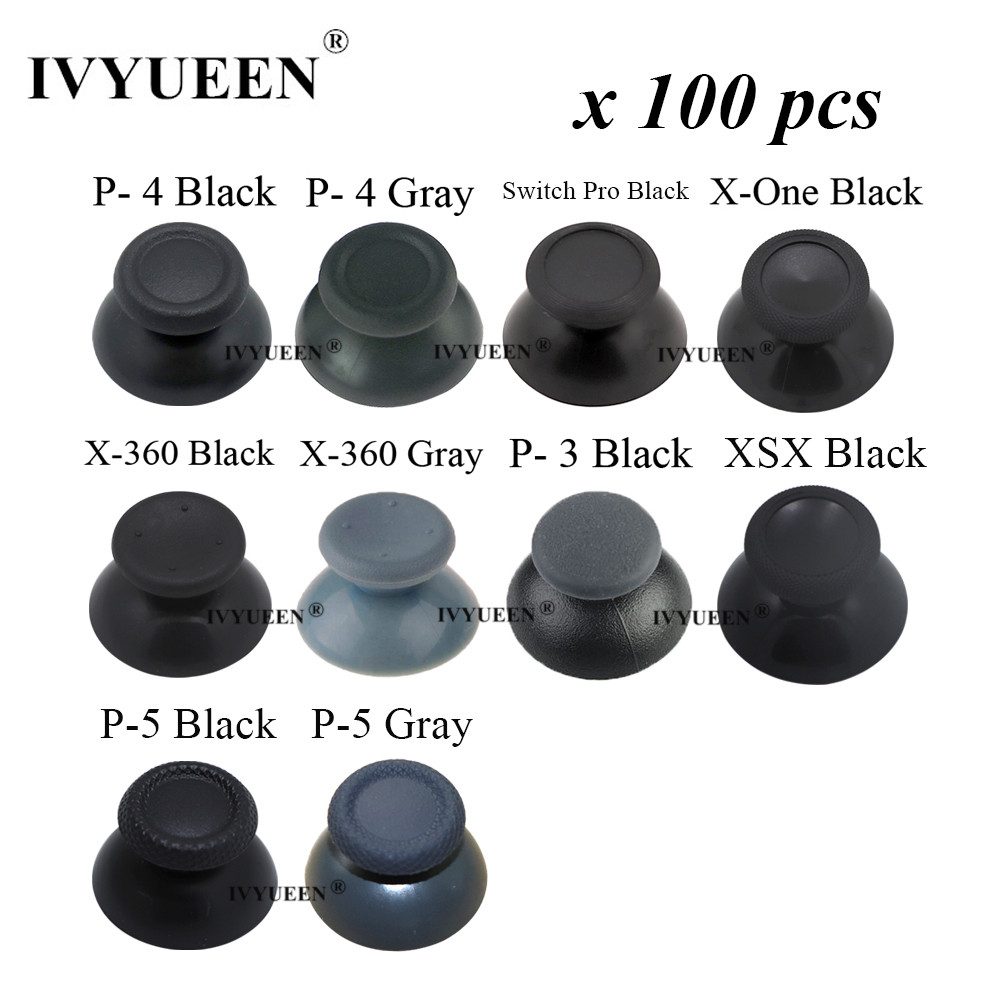IVYUEEN 100 Peças Tampa Analógica Para PlayStation 5 4 PS5 PS4 PS3 Controlador Polegar Capa XBOX 360 One