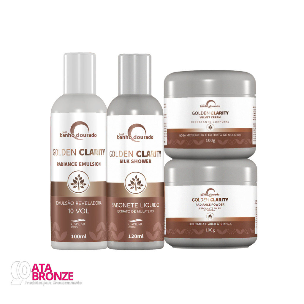 KIT GOLDEN CLARITY HOME CARE - CAPILAR ESSÊNCIA em Oferta na Shopee