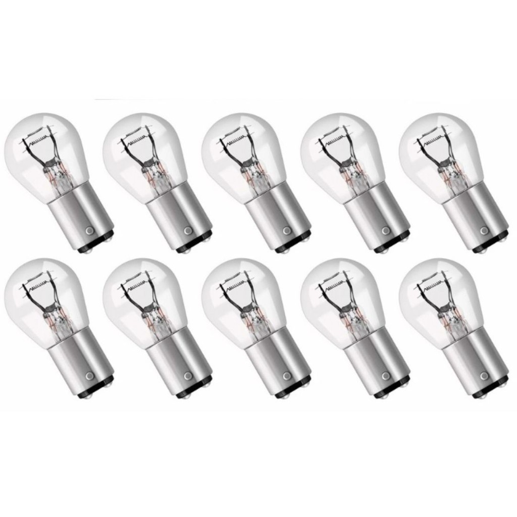 CAIXA C/ 10 LAMPADA BAY15D 1034 HALOGENA 2 POLO P21/5W TECHONE 24V