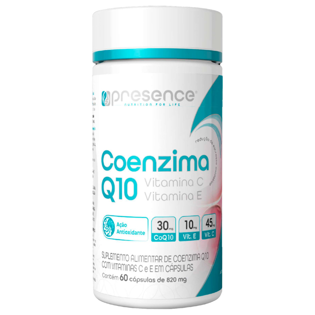 Coenzima Q10 Vitamina C e E 60 Cápsulas Antioxidante