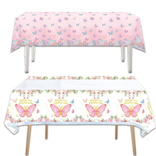 1 Pçs Rosa Borboleta Festa Toalha De Mesa Meninas Favor De Aniversário Plástico Capa Decoração Chá De Bebê Suprimentos D em Oferta na Shopee