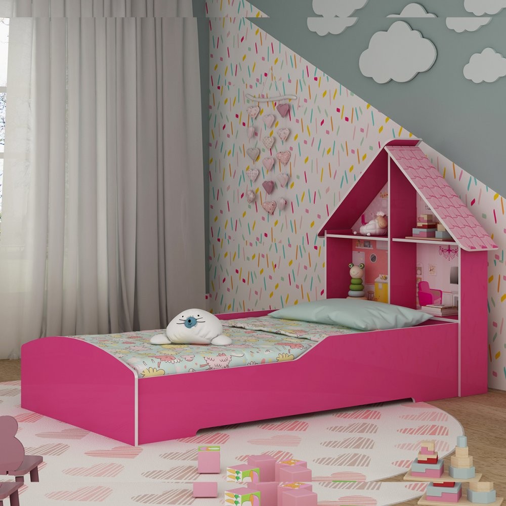 Cama Infantil MDF Casinha Gelius em Oferta na Shopee