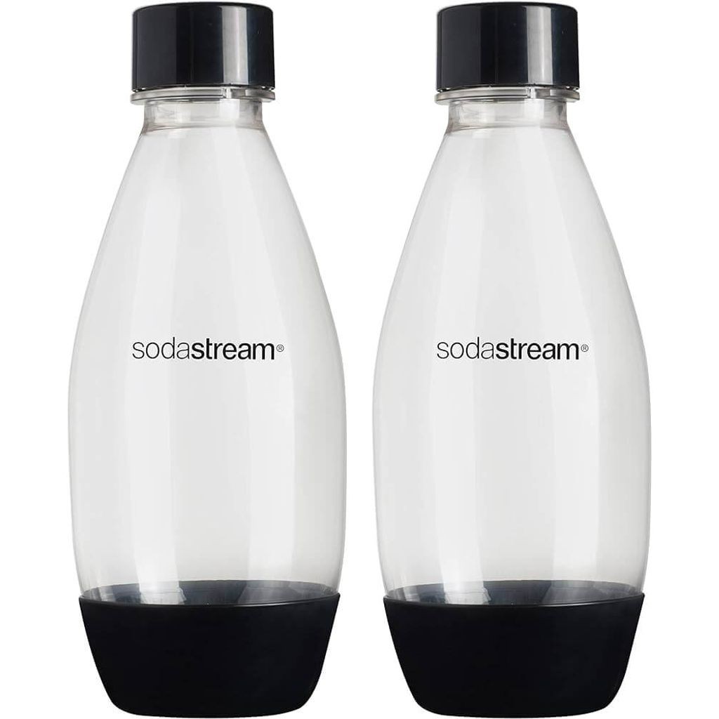Conjunto de 2 Garrafas Plásticas 500ml SodaStream Preta em Oferta na Shopee