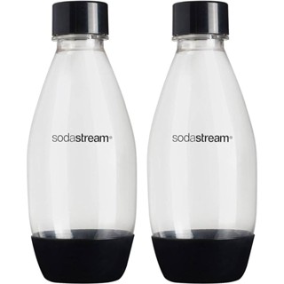 Conjunto de 2 Garrafas Plásticas 500ml SodaStream Preta em Oferta na Shopee