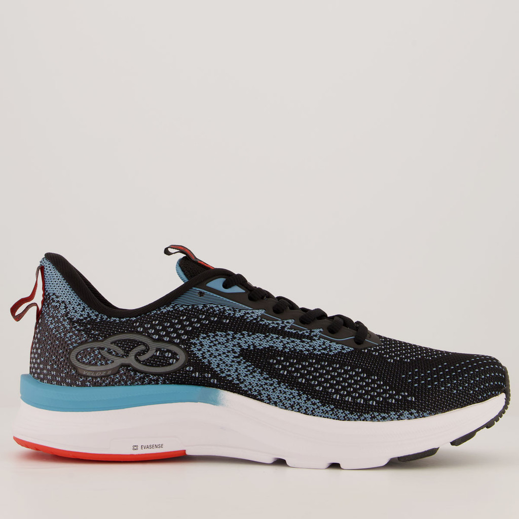 Tênis Olympikus Veloz 2 Preto e Azul - Men Shoes
