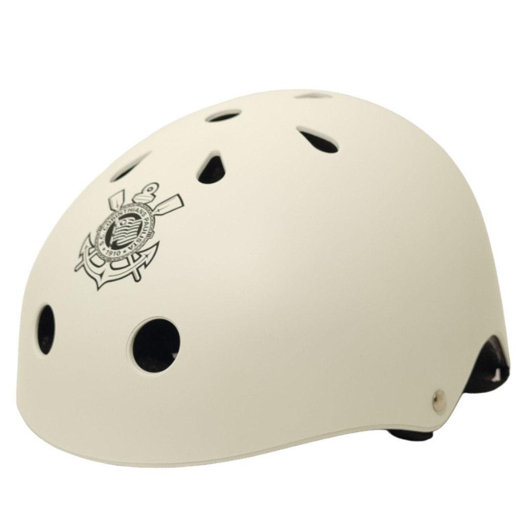 Capacete Timão Corinthians Proteção Patinete Bicicleta Skate Patins Infantil e Adulto