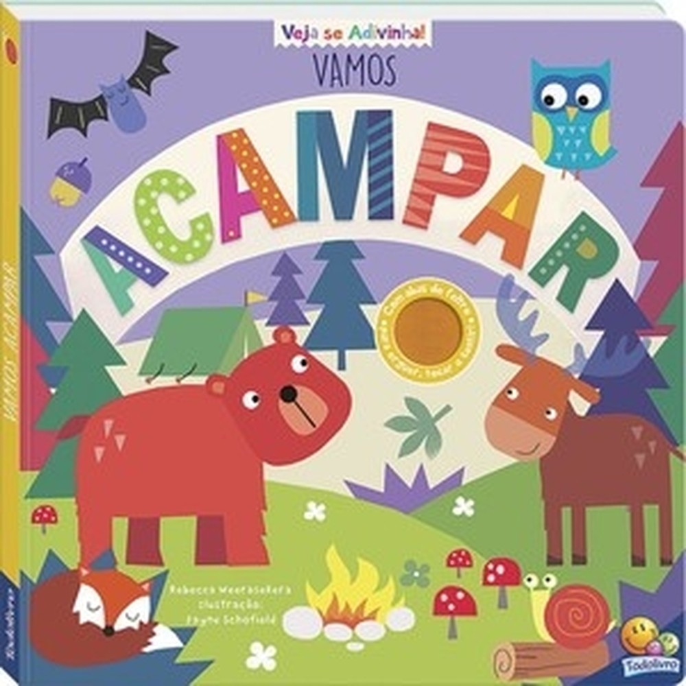 Livro  Veja se adivinha! Vamos acampar - Por Leitura Kennedy