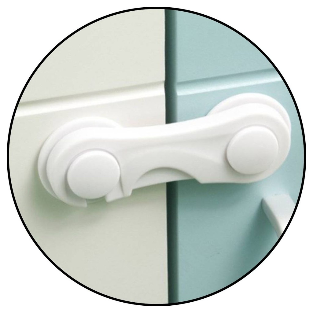 10 Peças Trava Protetora Bebê Para Gavetas Portas De Armário