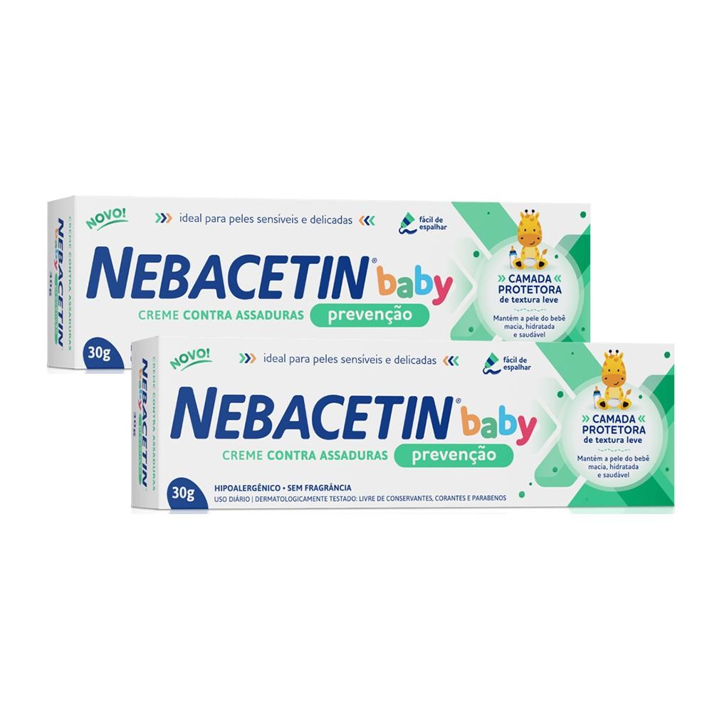Kit Nebacetin Baby Creme Prevenção Bg 30G em Oferta na Shopee