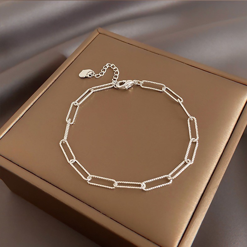 Pulseira Bamoer Corrente Geométrica Elegante Estilo Coreano Joias Presentes Para Mulheres - Fashion Accessories