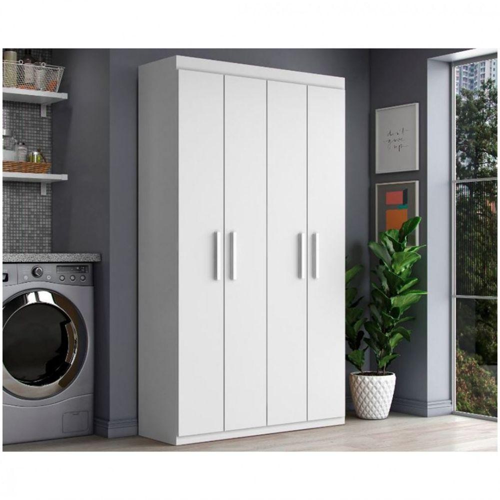 Armário Aramóveis Multiuso Com 4 Portas Branco - Home & Living