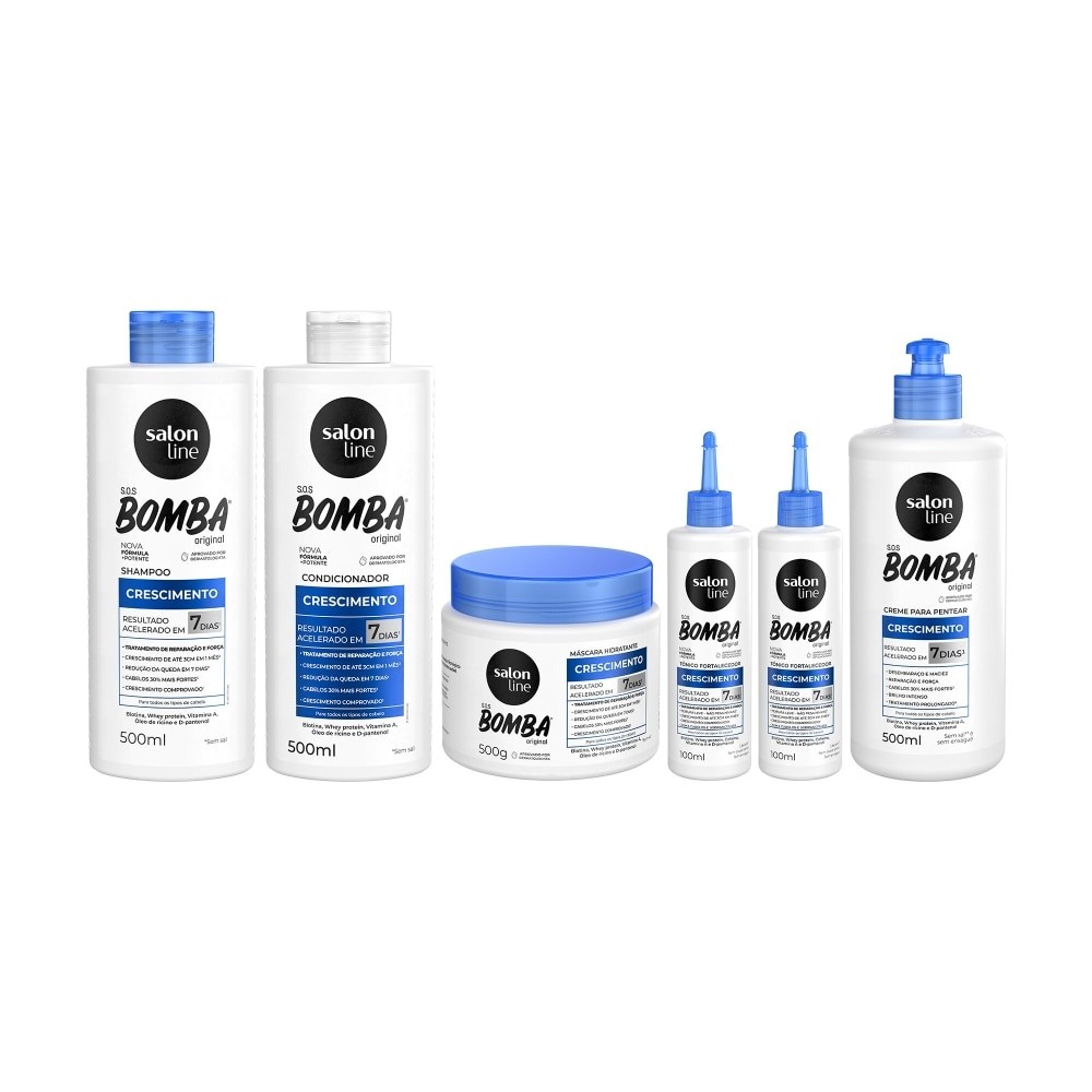 Kit Crescimento dos Fios SOS Bomba em Oferta na Shopee