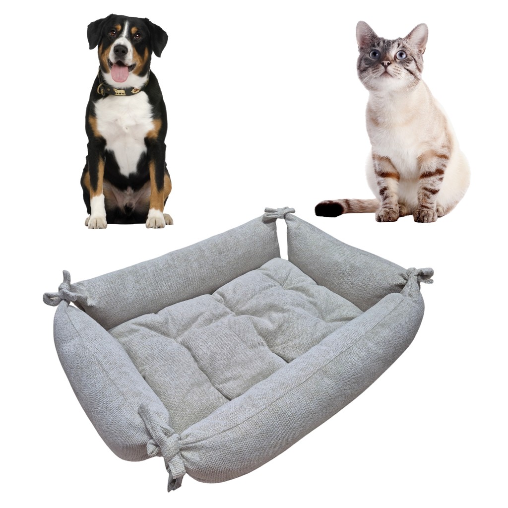 Cama Caminha Pet Cachorro Cão Cães Gato Animais Sustentável Tamanho GG 60x80x17cm