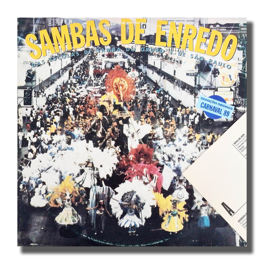 LP Sambas Enredo Carnaval 1989 Grupo 1 SP Vinil Encarte - Hm