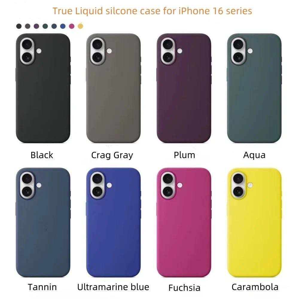 Capa Magnética De Silicone Líquido Apple Magsafe Original Para iPhone 16 Pro Max
