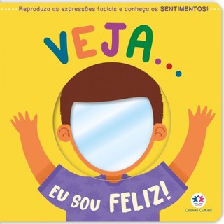 Livro Cartonado Veja... Eu sou feliz! em Oferta na Shopee