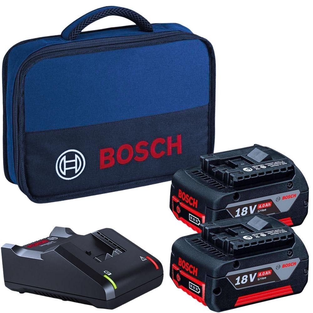 Bolsa Transporte para Ferramentas 12 POL e 2 Baterias 18v 4.0Ah e 1 Carregador Bivolt BOSCH em Oferta na Shopee