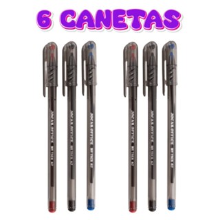 Caneta esferográfica My Tech 6 Unidades Jocar Office ponta agulha 0,7mm em Oferta na Shopee