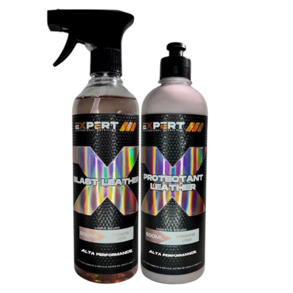 Kit Limpa Couro 500ml Hidrata Couro 500ml Expert Proficional em Oferta na Shopee
