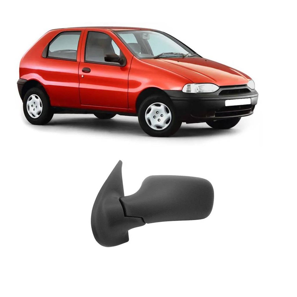 Espelho Retrovisor Externo Strada Palio 1996 97 98 99 2000 Sem Controle Lado Passageiro em Oferta na Shopee