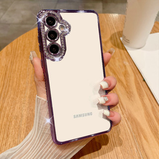 Chapeamento Transparente Bling Glitter Diamond Case Para Samsung A16 A06 A26 A36 A56 A14 A34 A54 A55 A15 A24 A25 A35 5G em Oferta na Shopee