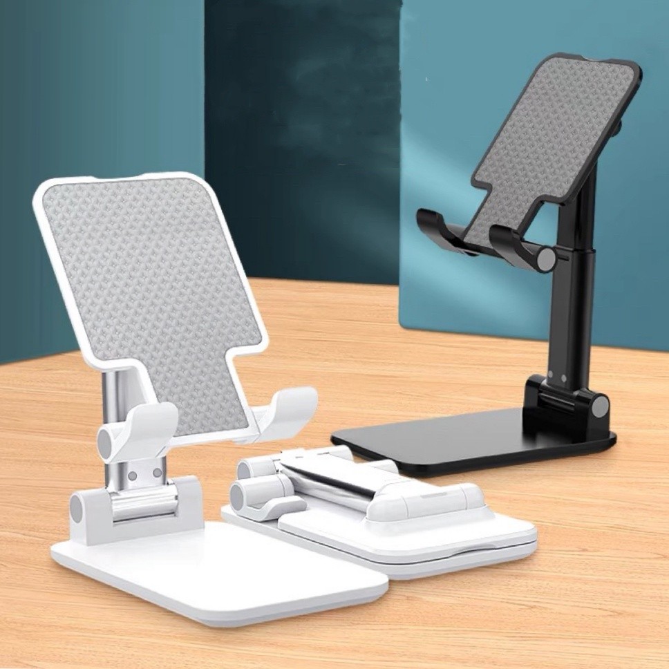 Suporte Para Celular e Tablet Dobrável Portátil Ajustável Apoio Mesa