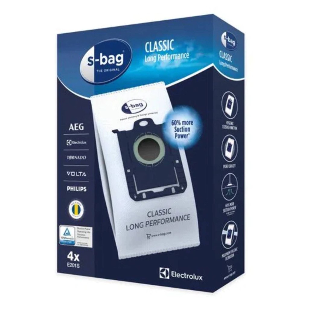 Kit De 4 Sacos Descartáveis S-bag Electrolux Equipt Philips