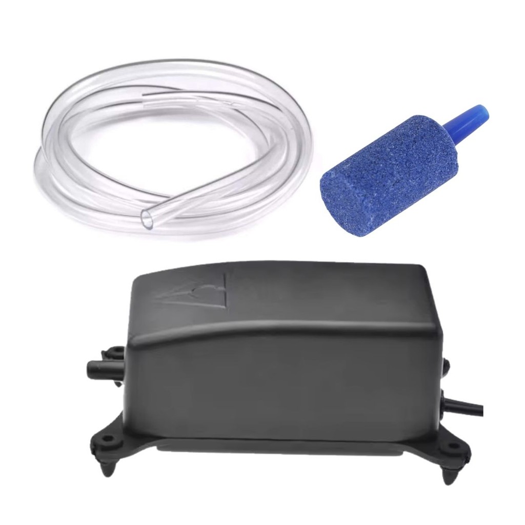 Compressor SOMA 127V Mangueira Pedra Porosa Aquario Artemia