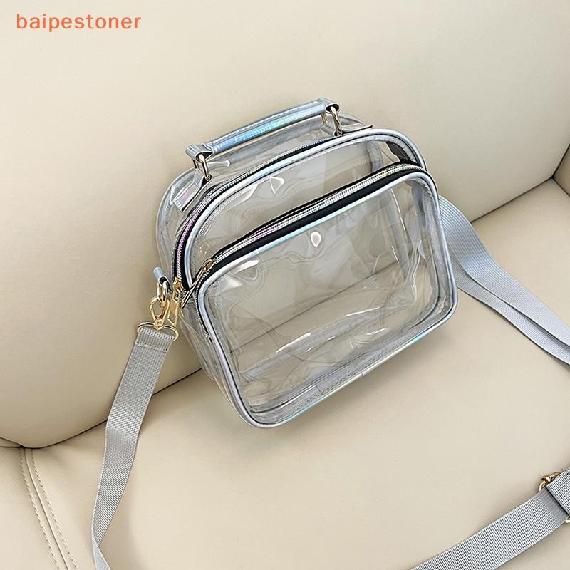 [baipestoner] Bolsas Pequenas Femininas De PVC Transparente Bolsa Moda À Prova D'água Casual Simples De Ombro Crossbody — imagem 2 de 2